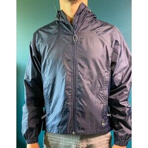 Medium SIERRA DESIGNS lightweight Windbreaker Rain Jacket Men Navy Blue